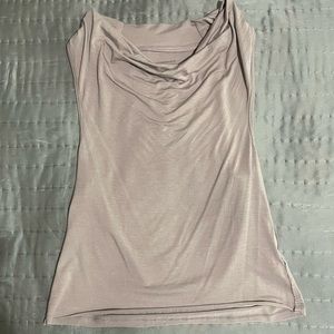 Gray Anthropologie Sleeveless Cowl Neck Tee Size Small